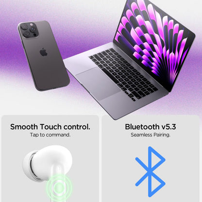 Handsfree Bluetooth Spigen SA2400, TWS, ANC, Biały