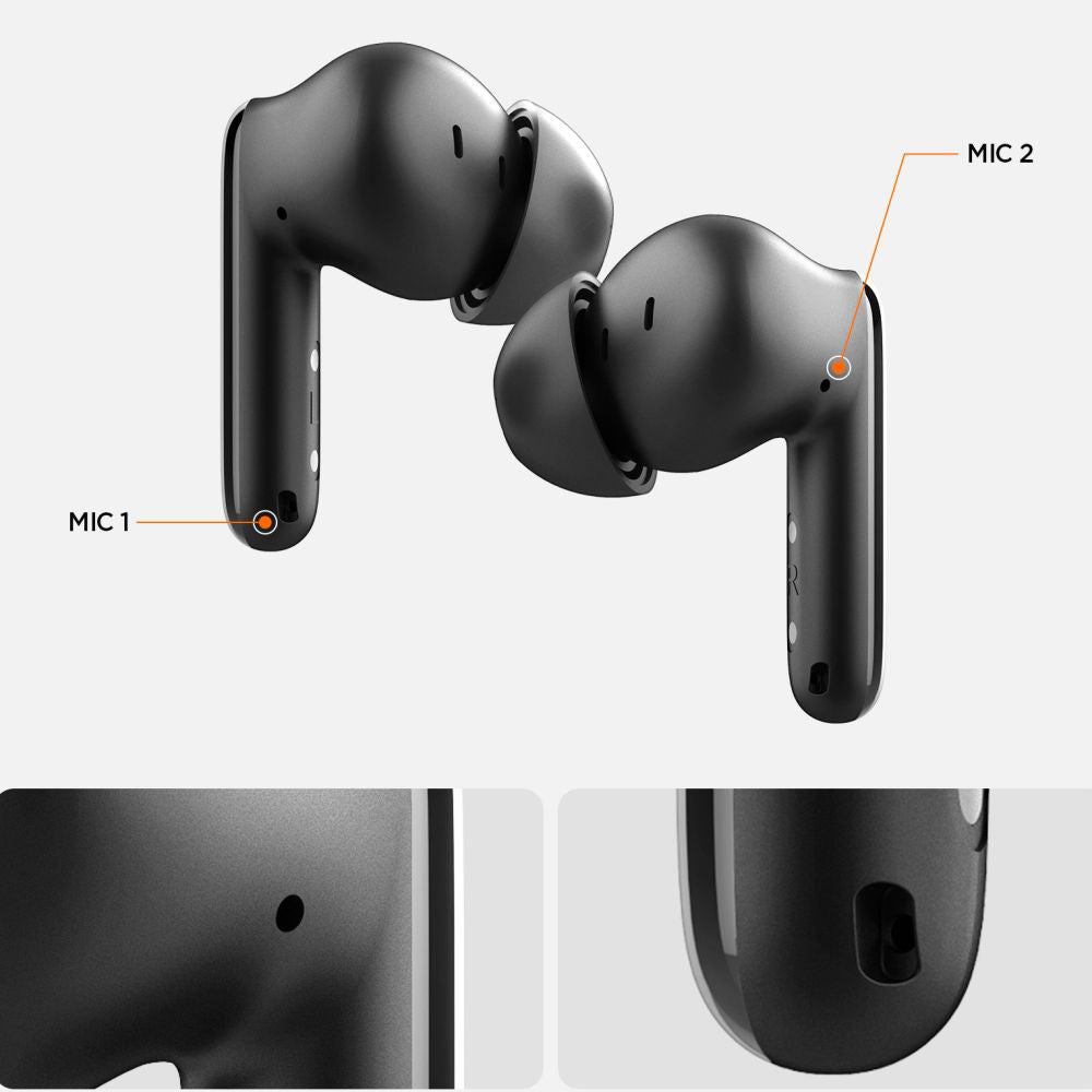 Handsfree Bluetooth Spigen SA2400, TWS, ANC, Biały
