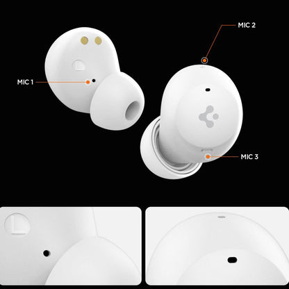 Handsfree Bluetooth Spigen SA2401, TWS, ANC, Biały ASD07963