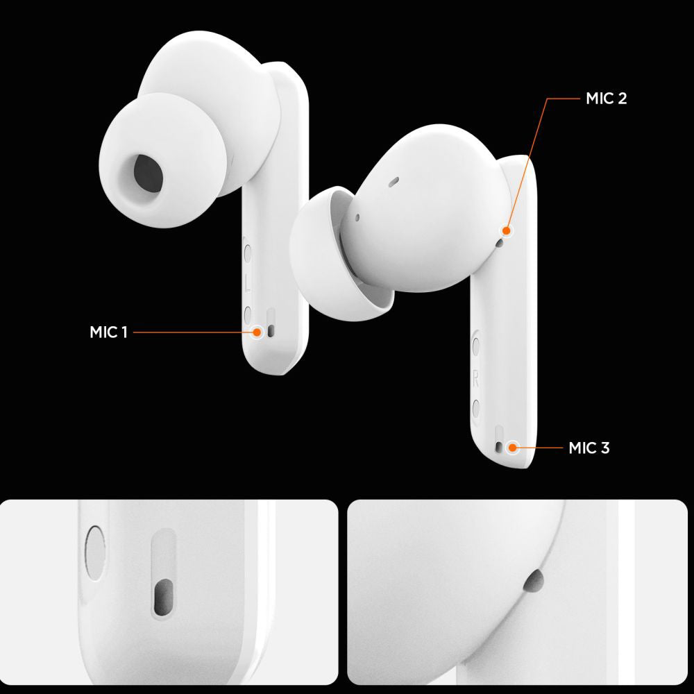 Handsfree Bluetooth Spigen SA2402, TWS, ANC, Czarny ASD07888