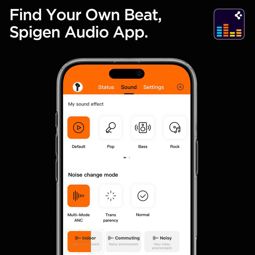 Handsfree Bluetooth Spigen SA2402, TWS, ANC, Czarny