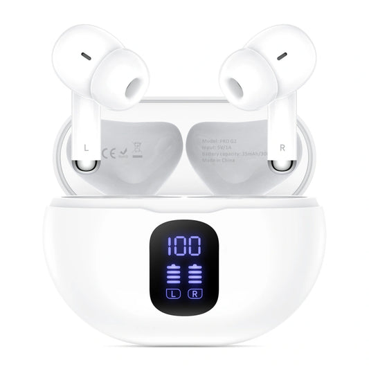 Słuchawki Bluetooth Tech-Protect Ultraboost Pro G2, TWS, Białe
