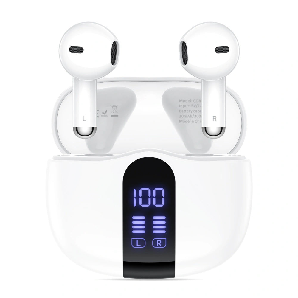 Handsfree Bluetooth Tech-Protect Ultraboost Core G2, TWS, Biały