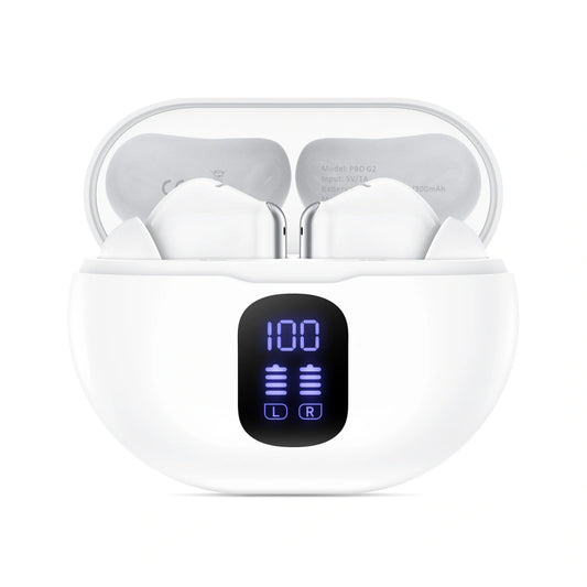 Słuchawki Bluetooth Tech-Protect Ultraboost Pro G2, TWS, Białe