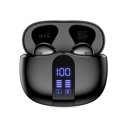 Zestaw słuchawkowy Bluetooth Tech-Protect Ultraboost Core G2, TWS, Czarny