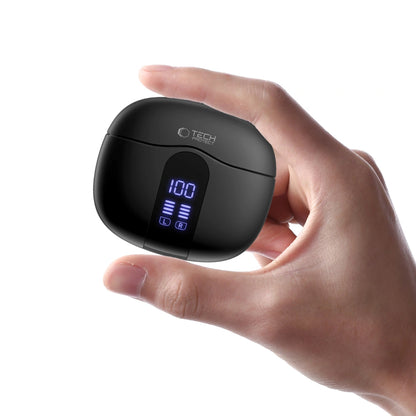 Zestaw słuchawkowy Bluetooth Tech-Protect Ultraboost Core G2, TWS, Czarny