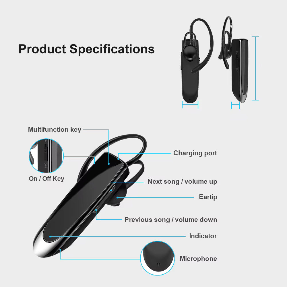 Handsfree Bluetooth Techsuit CB1 UrbanEar, A2DP, Czarny