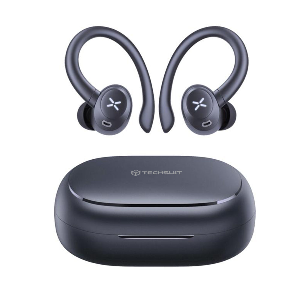 Handsfree Bluetooth Techsuit CW4 AirTune, TWS, Czarny