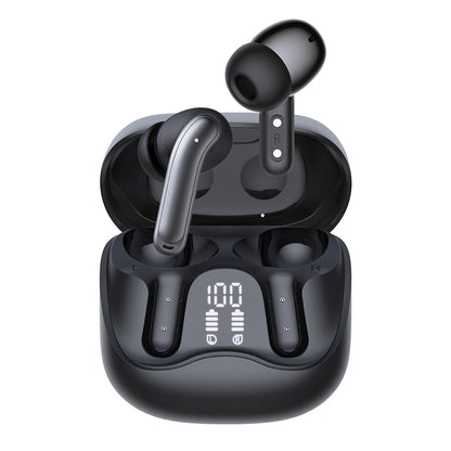 Handsfree Bluetooth Techsuit CW5 EchoFit Pro, TWS, ANC, MultiPoint, Czarny