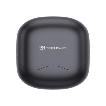 Handsfree Bluetooth Techsuit CW5 EchoFit Pro, TWS, ANC, MultiPoint, Czarny