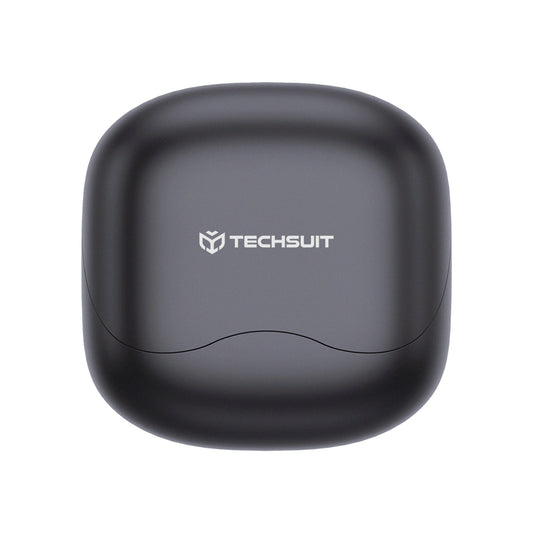 Handsfree Bluetooth Techsuit CW5 EchoFit Pro, TWS, ANC, MultiPoint, Black