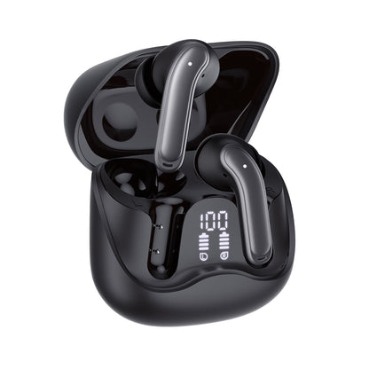 Handsfree Bluetooth Techsuit CW5 EchoFit Pro, TWS, ANC, MultiPoint, Czarny