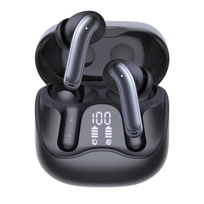 Handsfree Bluetooth Techsuit CW5 EchoFit Pro, TWS, ANC, MultiPoint, Czarny