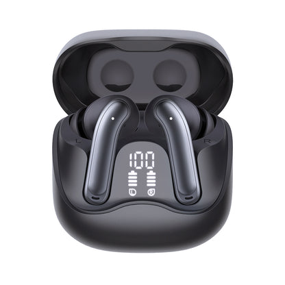 Handsfree Bluetooth Techsuit CW5 EchoFit Pro, TWS, ANC, MultiPoint, Czarny
