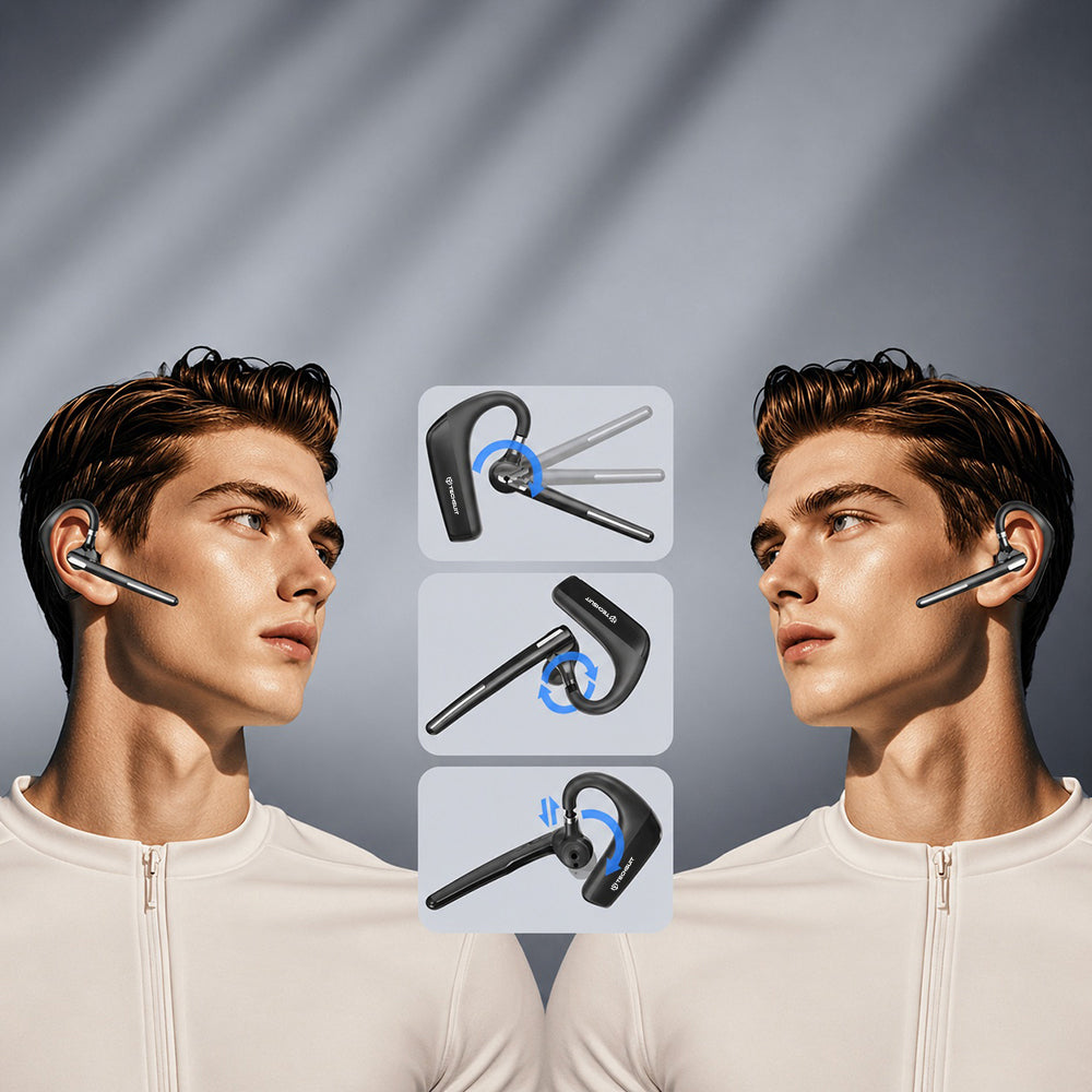 Handsfree Bluetooth Techsuit PowerTalks G6, MultiPoint, A2DP, Czarny