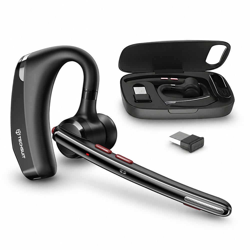 Słuchawka Call Center Bluetooth Techsuit SoundForce Pro G10, A2DP, Czarna
