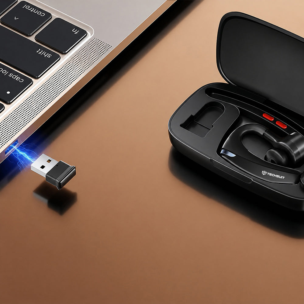 Słuchawka Call Center Bluetooth Techsuit SoundForce Pro G10, A2DP, Czarna