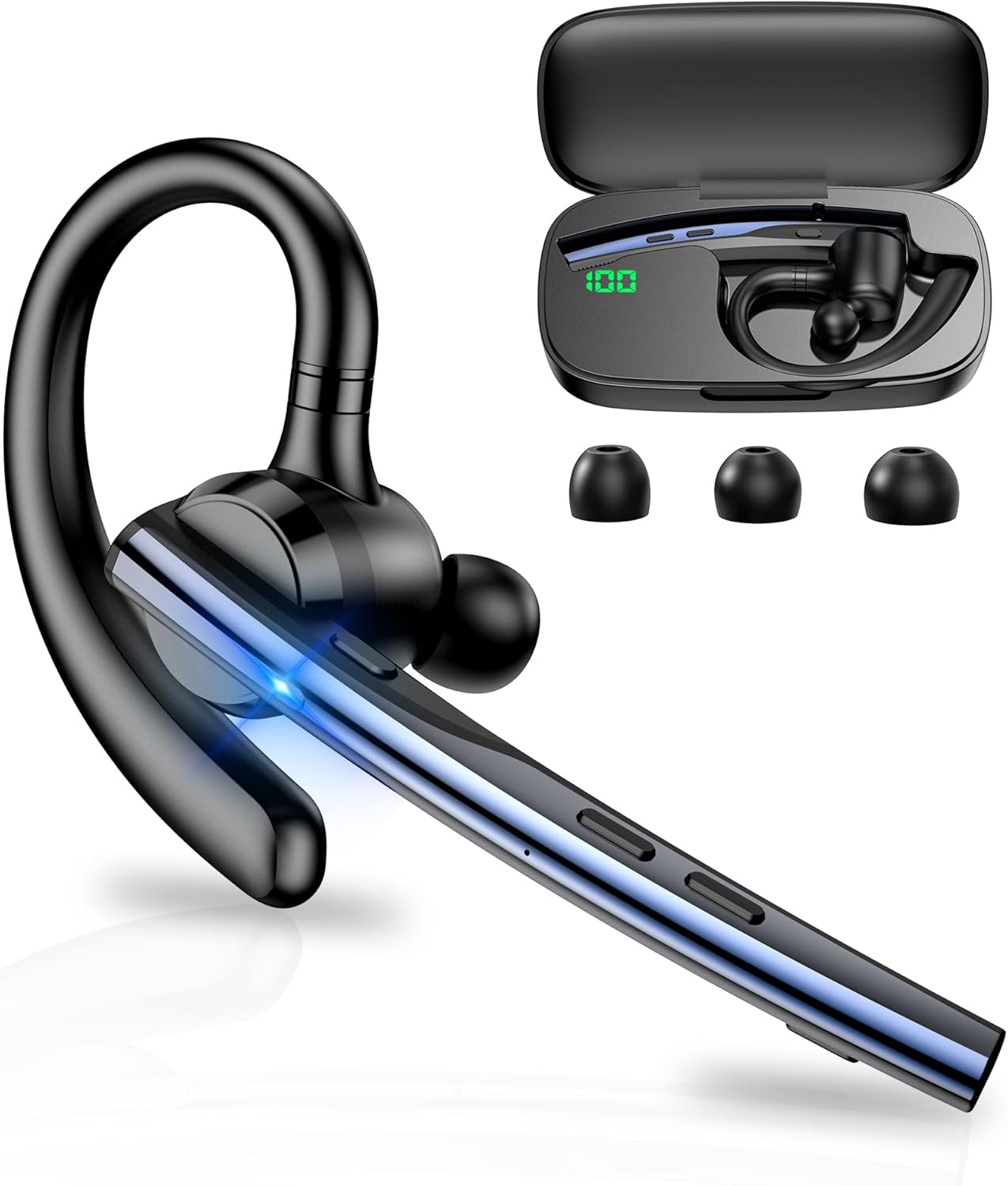 Handsfree Bluetooth Techsuit Vocelis Pro CB4, A2DP, Blue