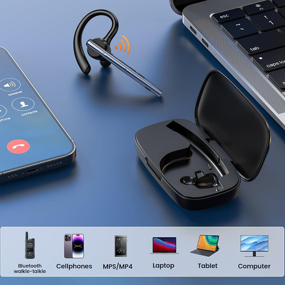 Zestaw słuchawkowy Bluetooth Techsuit Vocelis Pro CB4, A2DP, Niebieski