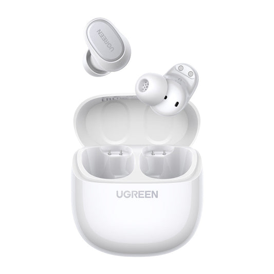 Zestaw słuchawkowy Bluetooth UGREEN Dots (75627), TWS, MultiPoint, biały