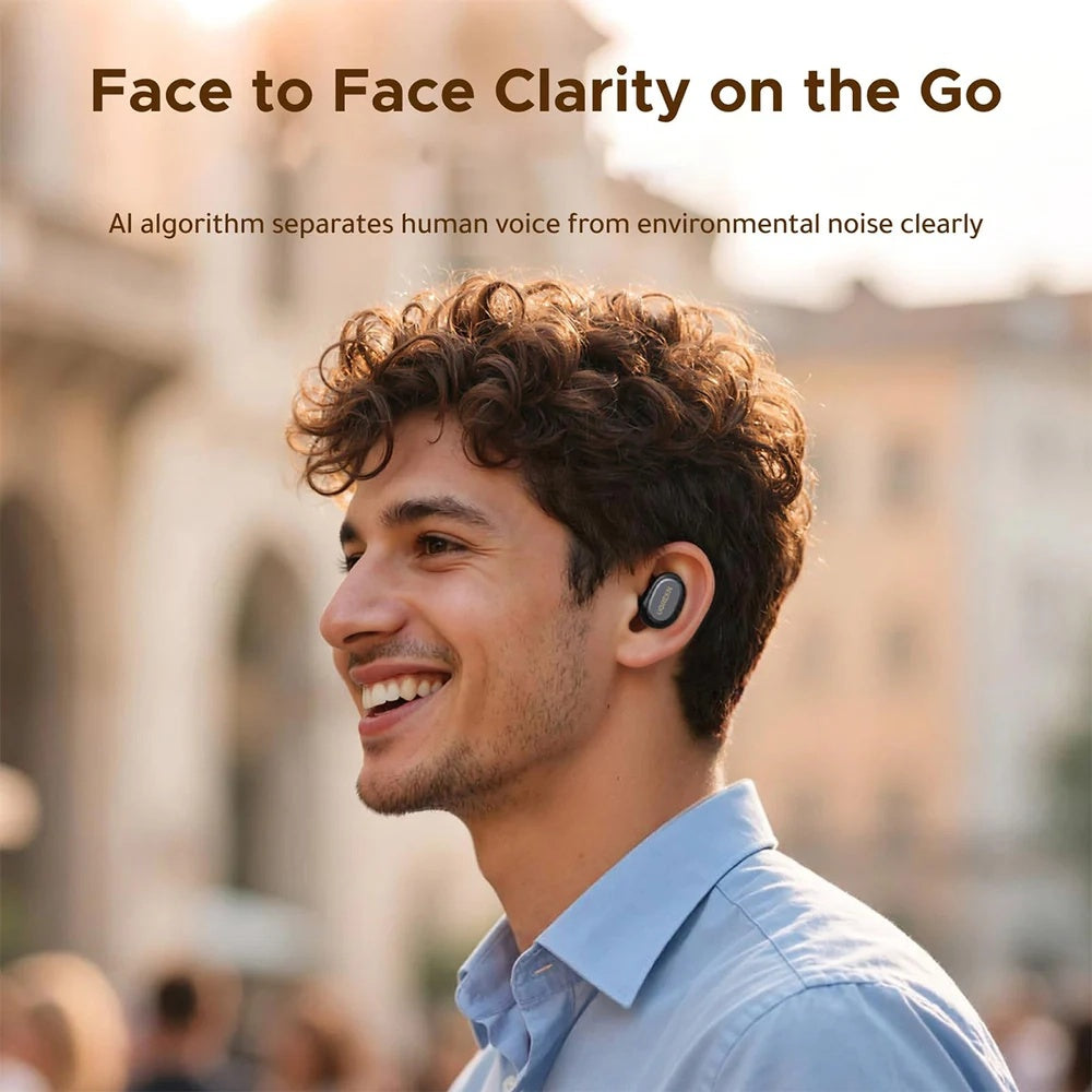 Zestaw słuchawkowy Bluetooth UGREEN Dots (75628), TWS, MultiPoint, Czarny