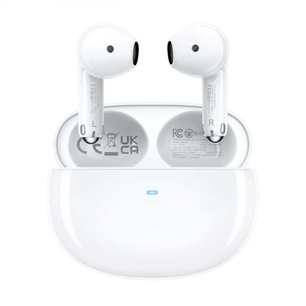 Handsfree Bluetooth UGREEN HiTune H5 WS201, TWS, Biały