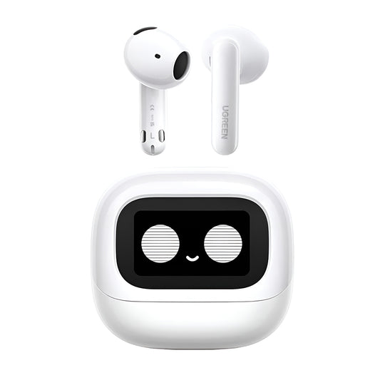 Zestaw słuchawkowy Bluetooth UGREEN HiTune H6 Magic WS216 (65386), TWS, ANC, MultiPoint, Biały
