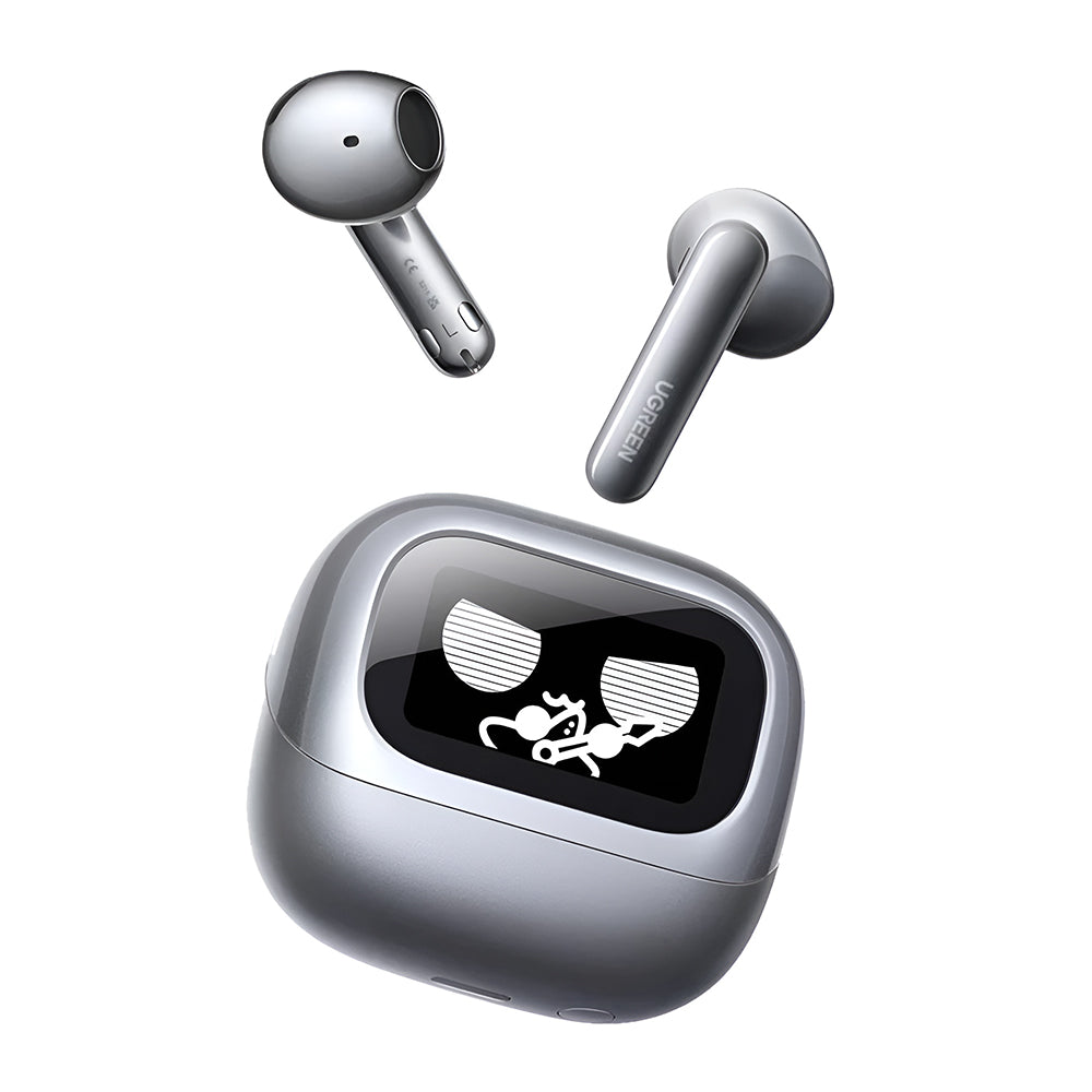 Zestaw słuchawkowy Bluetooth UGREEN HiTune H6 Magic WS216 (75288), TWS, ANC, MultiPoint, Szary