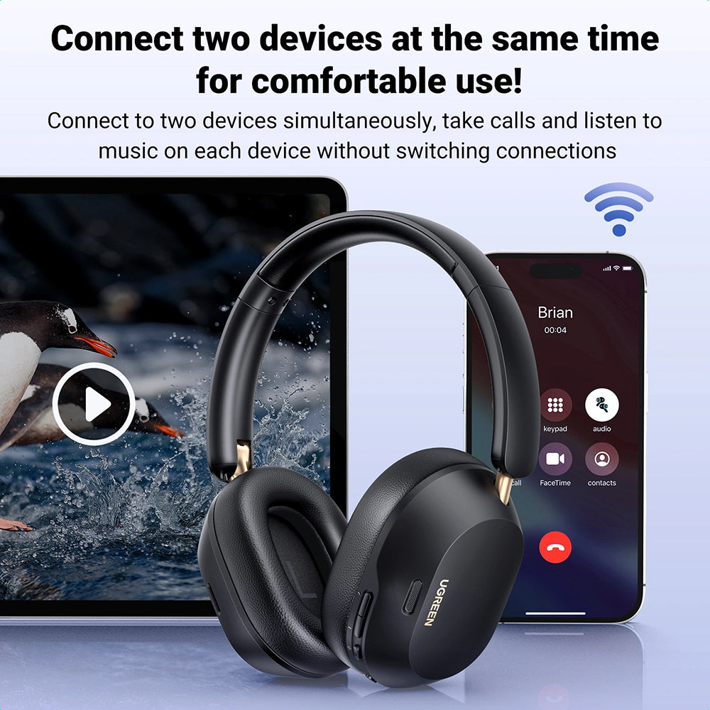 Słuchawki Bluetooth UGREEN HiTune Max5C HP203, A2DP, ANC, Niebieskie