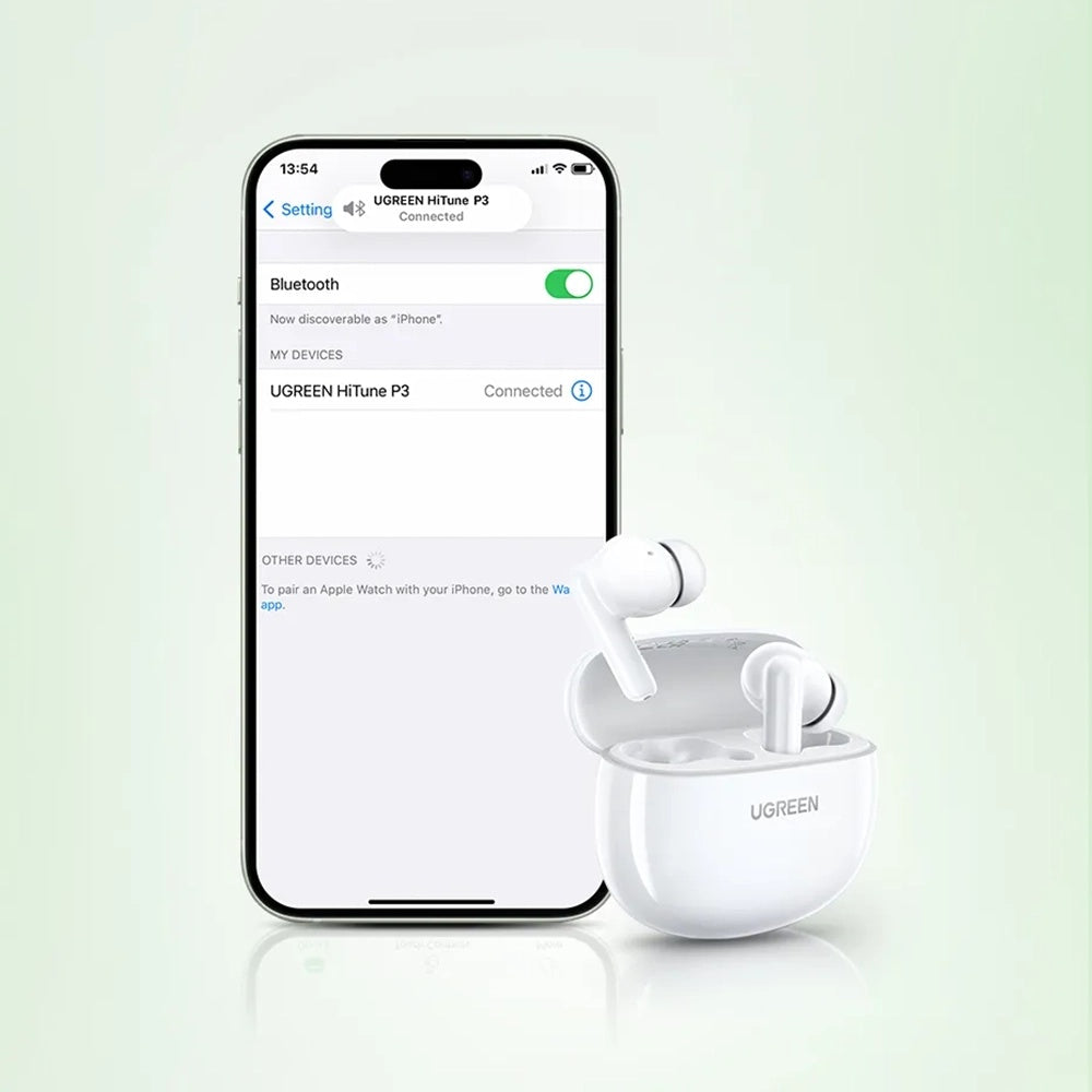 Handsfree Bluetooth UGREEN HiTune P3 WS207, TWS, MultiPoint, Biały