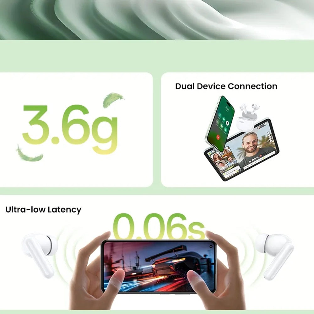 Handsfree Bluetooth UGREEN HiTune P3 WS207, TWS, MultiPoint, Biały