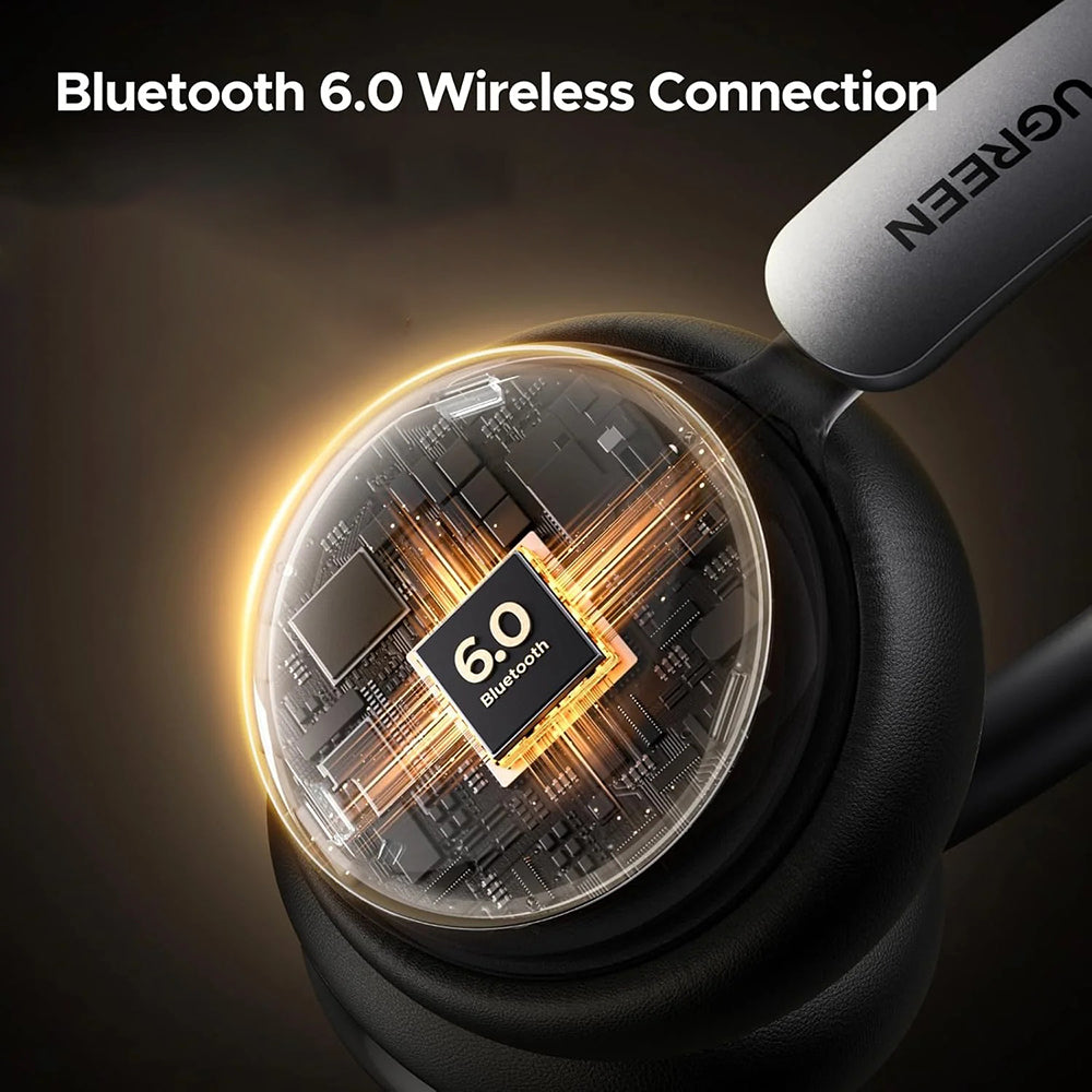 Bezprzewodowy zestaw słuchawkowy Bluetooth UGREEN HiTune Studio Plus HP207, A2DP, ANC, Beżowy
