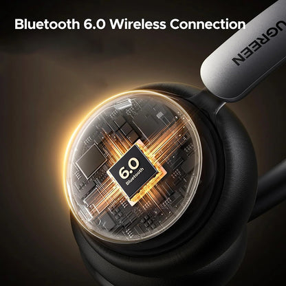 Bezprzewodowy zestaw słuchawkowy Bluetooth UGREEN HiTune Studio Plus HP207, A2DP, ANC, Beżowy