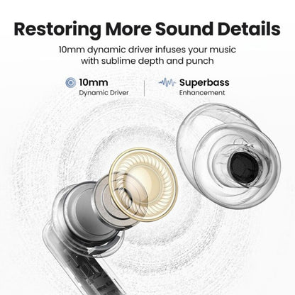 Handsfree Bluetooth UGREEN HiTune T3 Pro WS206, TWS, ANC, MultiPoint, Biały