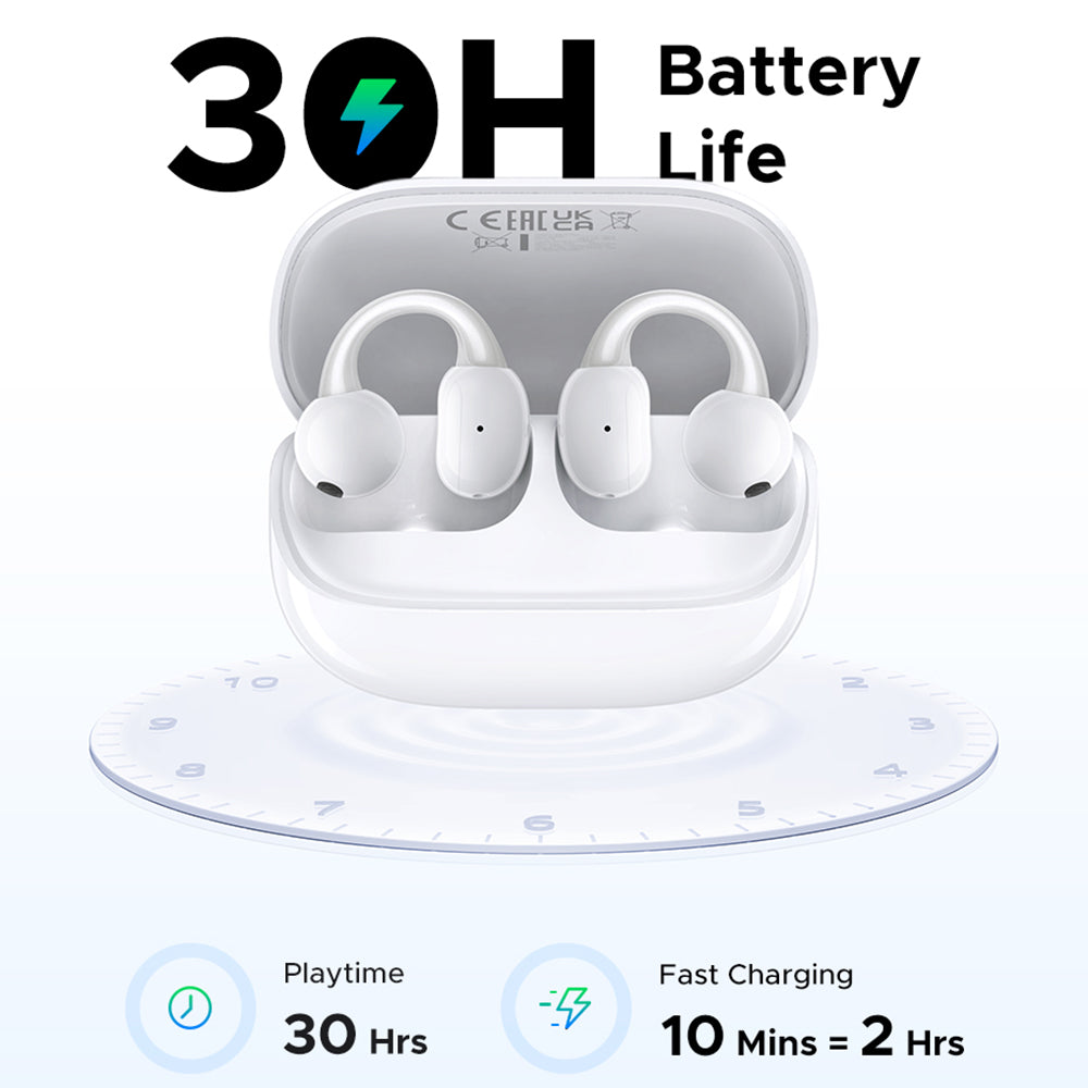 Handsfree Bluetooth UGREEN S6 ClipBuds Magic WS208, TWS, Biały