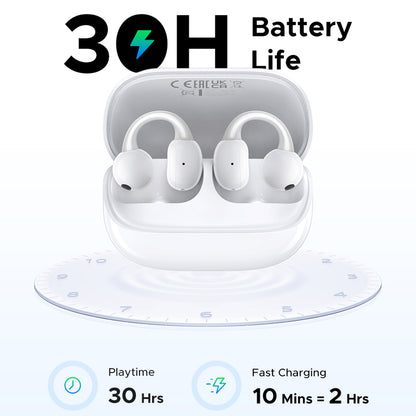 Handsfree Bluetooth UGREEN S6 ClipBuds Magic WS208, TWS, Biały