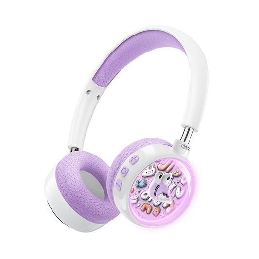 Handsfree Bluetooth XO Design BE57 Cartoon Kids, A2DP, Fioletowy