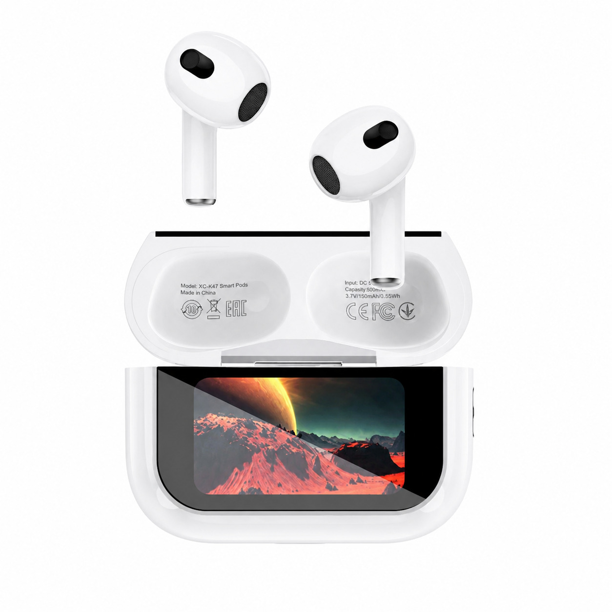 Zestaw słuchawkowy Bluetooth XO Design X47 4. generacji, TWS, biały