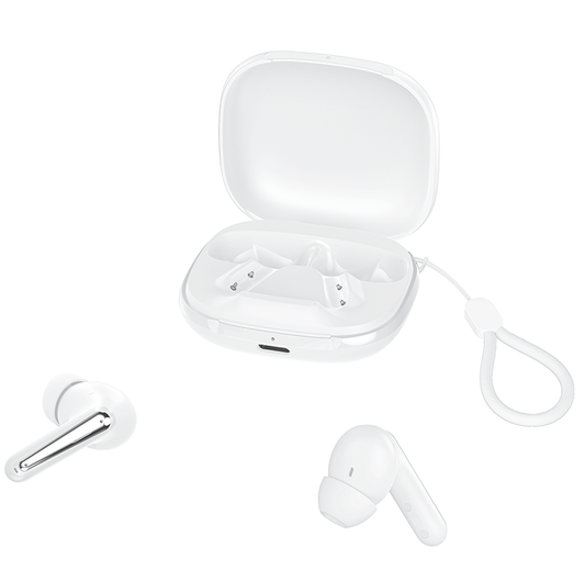 Zestaw słuchawkowy Bluetooth XO Design G53, TWS, ANC, Biały