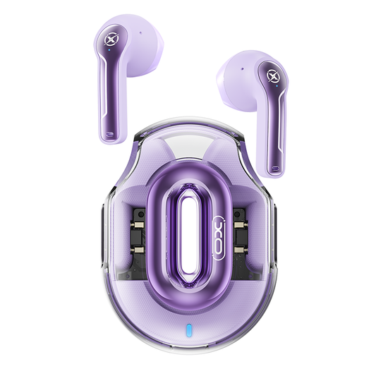 Zestaw słuchawkowy Bluetooth XO Design X43, TWS, Fioletowy