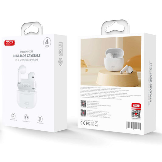 Słuchawki Bluetooth XO Design X33, TWS, Białe