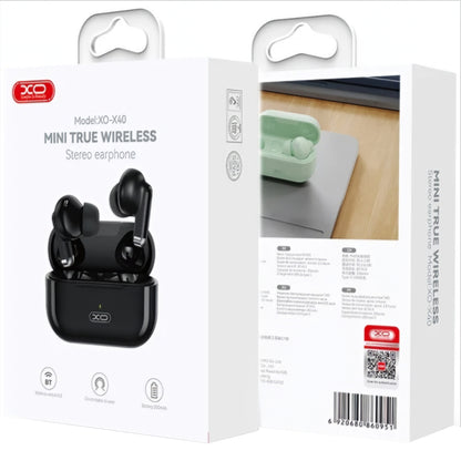 Bluetooth Handsfree XO Design X40, TWS, Black
