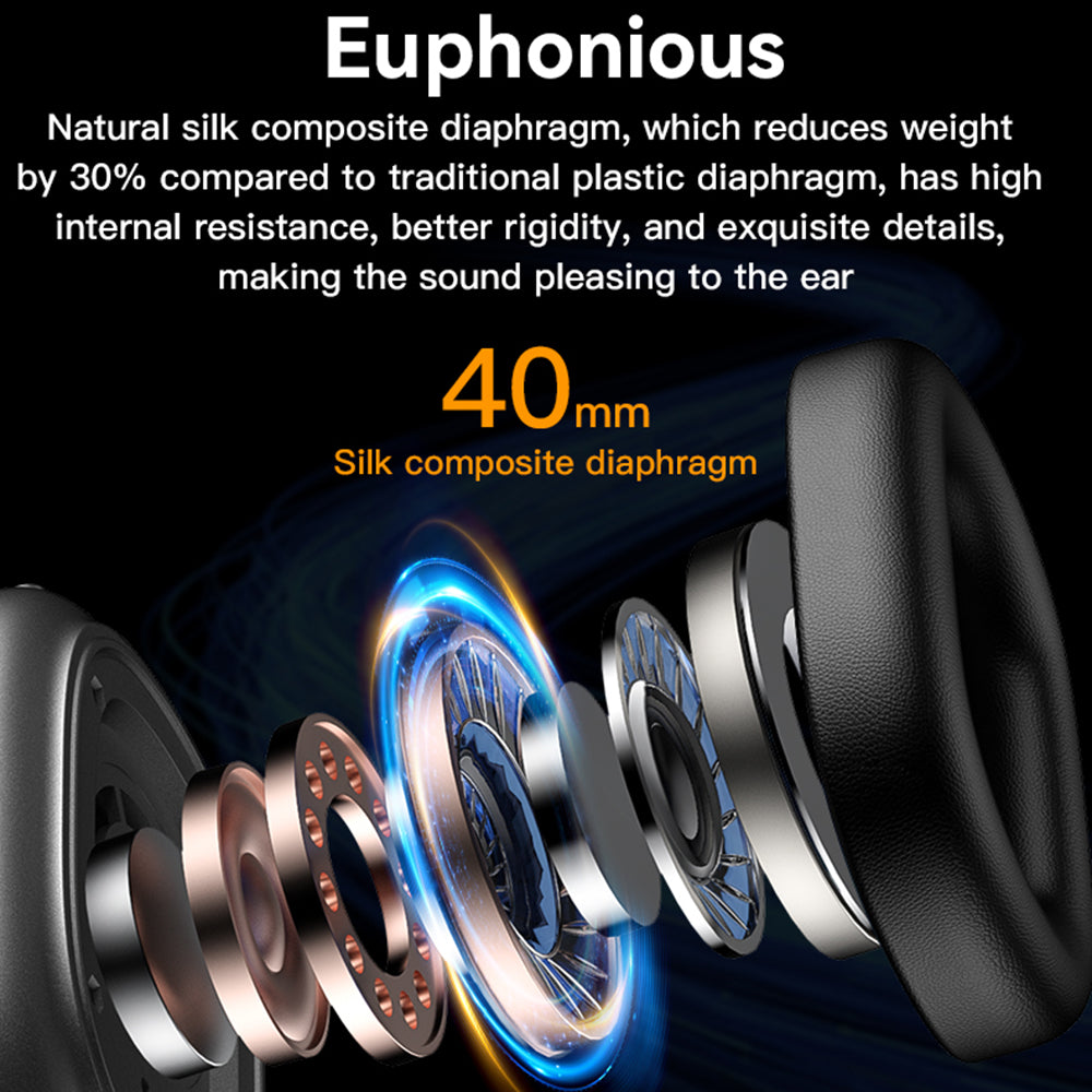 Handsfree Bluetooth Yesido EP05, A2DP, ANC, Czarny