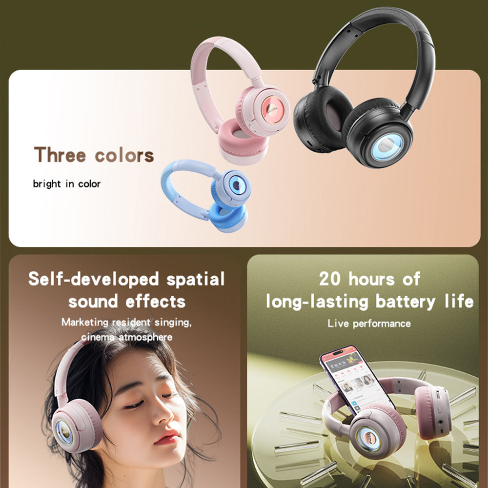 Handsfree Bluetooth Yesido EP06 Kids, A2DP, Czarny