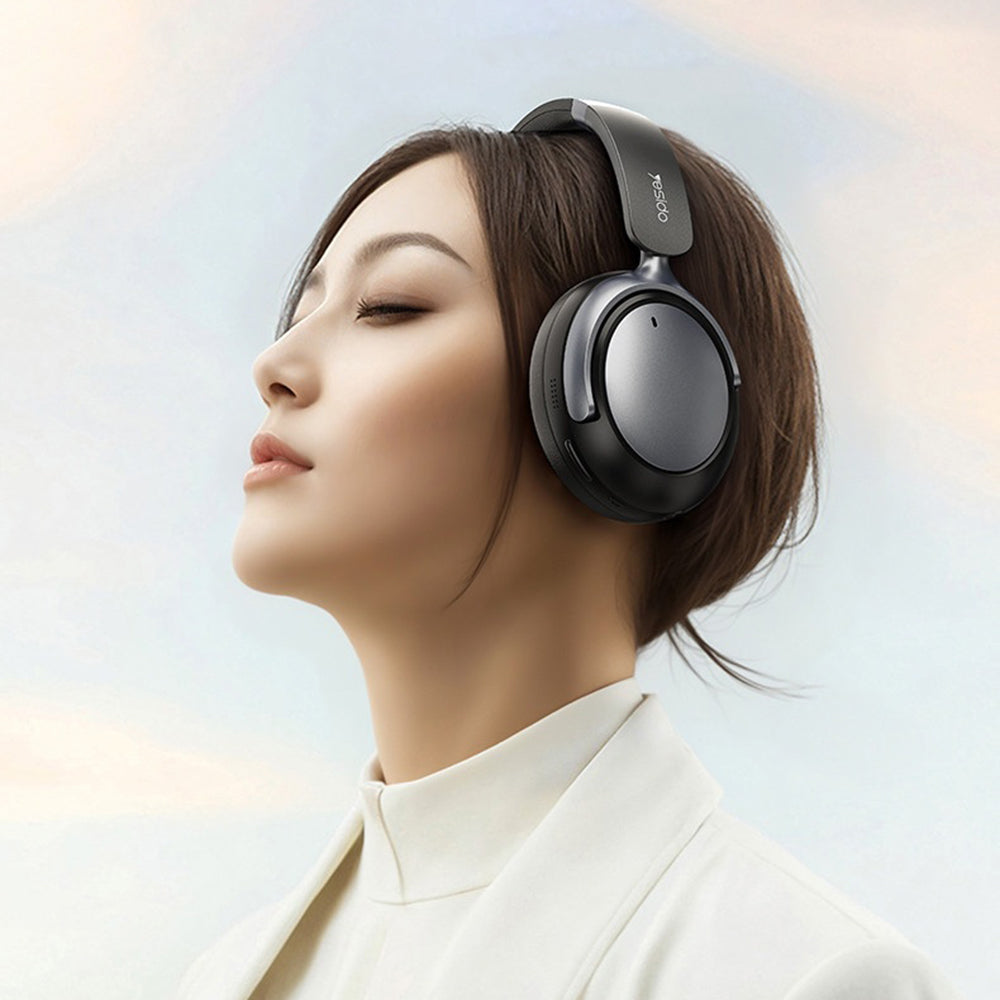 Bezprzewodowy zestaw słuchawkowy Bluetooth Yesido EP07, A2DP, ANC, Czarny