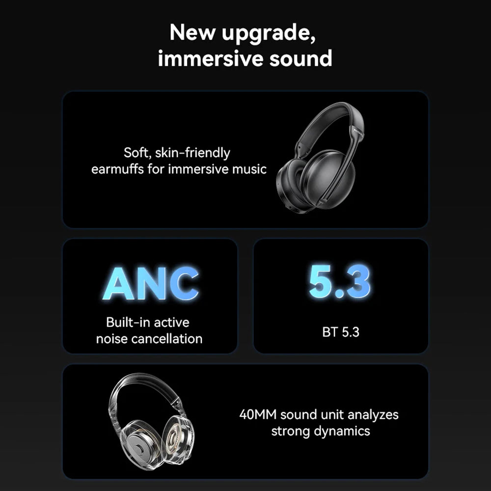 Handsfree Bluetooth Yesido EP08, A2DP, ANC, Czarny