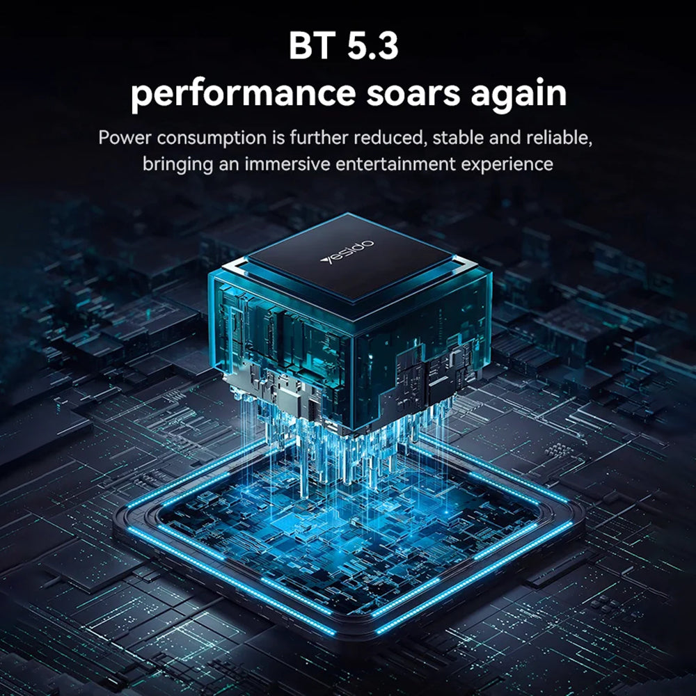 Handsfree Bluetooth Yesido EP08, A2DP, ANC, Czarny