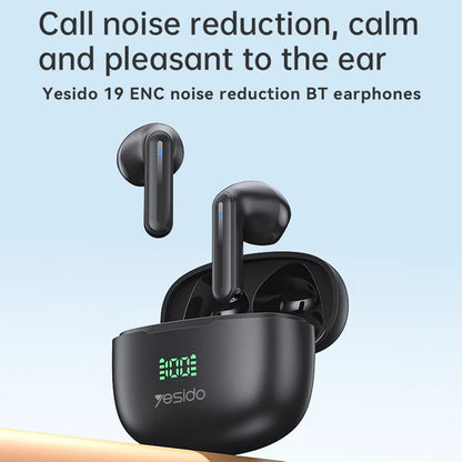 Handsfree Bluetooth Yesido TWS19, TWS, Czarny