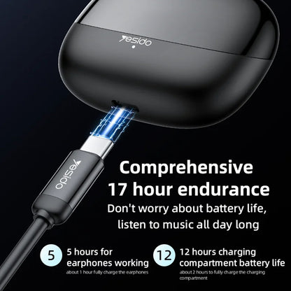 Handsfree Bluetooth Yesido TWS26, TWS, Czarny