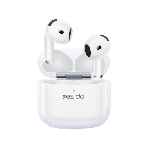 Handsfree Bluetooth Yesido TWS32, TWS, ANC, Biały